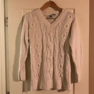 Jason Maxwell Thick Cream Knit Sweater